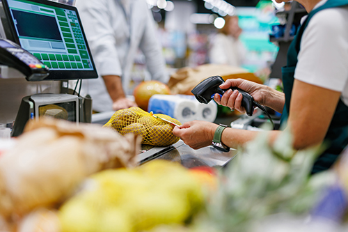 Scanning Groceries Scanning Groceries